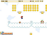 Флеш игра онлайн Летящий Супер Марио / Super Mario Sky